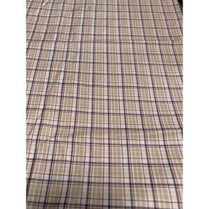 Plaid Cotton Fabric Yardage 44" Wide Beige/Red/Brown Quilting & Crafts Projects